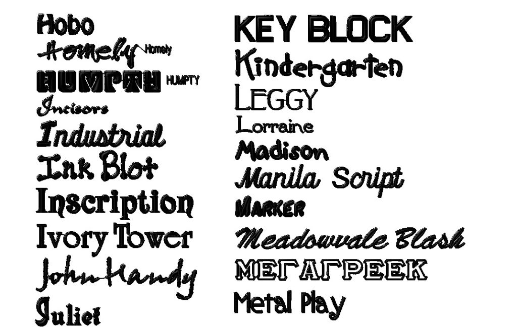 オリジナル刺繍　刺繍書体　オリジナル書体　刺繍フォント　刺繍font